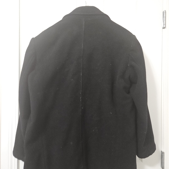 KENNETH COLE MENS M Black Overcoat wool - Picture 6 of 6